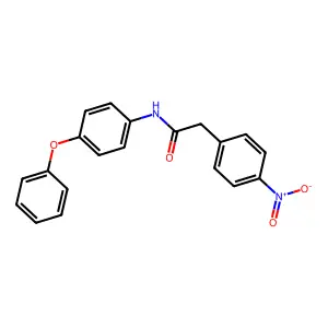 2-(4-硝基苯基)-N-(4-苯氧基苯基)乙酰胺 structure