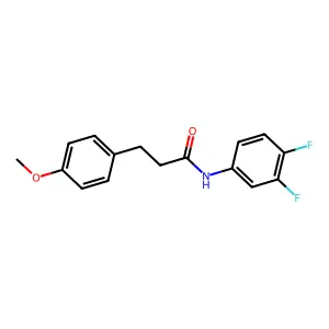 N-(3,4-difluorophenyl)-3-(4-methoxyphenyl)propanamide structure