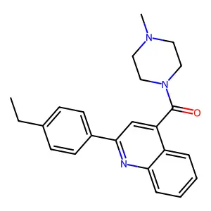[2-(4-Ethylphenyl)quinolin-4-yl]-(4-methylpiperazin-1-yl)methanone structure