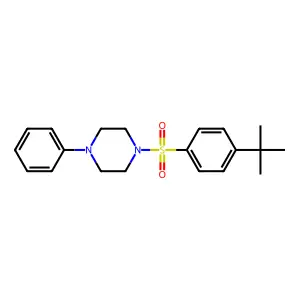 1-(4-Tert-butylbenzenesulfonyl)-4-phenylpiperazine structure