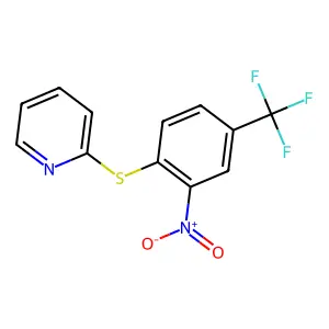2-Nitro-1-(2-pyridylthio)-4-(trifluoromethyl)benzene structure