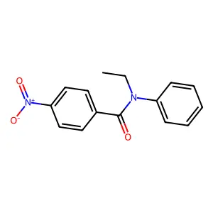 N-ethyl-4-nitro-N-phenylbenzamide structure