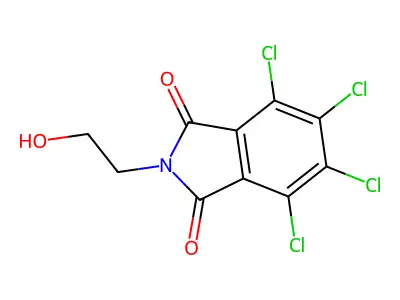 4,5,6,7-Tetrachloro-2-(2-hydroxyethyl)isoindole-1,3-dione structure
