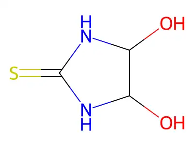 4,5-Dihydroxy-imidazolidine-2-thione structure