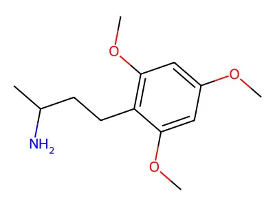 4-(2,4,6-Trimethoxyphenyl)butan-2-amine structure