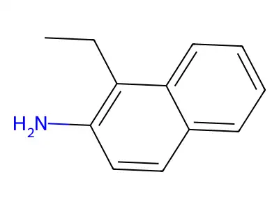 Naphthalene, 1-ethyl-2-amino- structure