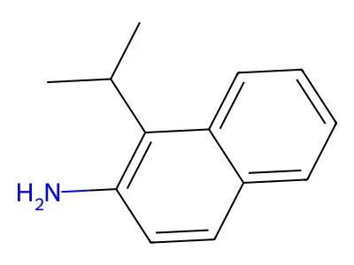 Naphthalene, 1-isopropyl-2-amino- structure