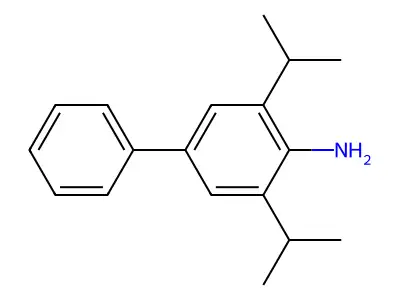(1,1'-Biphenyl)-4-amine, 3,5-bis(1-methylethyl)- structure