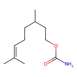 3,7-二甲基辛-6-烯基氨基甲酸酯 structure