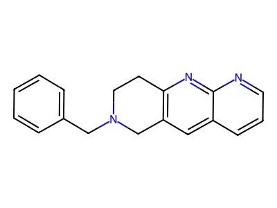 7-benzyl-8,9-dihydro-6H-pyrido[4,3-b][1,8]naphthyridine structure