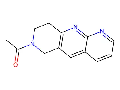 1-(8,9-dihydro-6H-pyrido[4,3-b][1,8]naphthyridin-7-yl)ethanone structure