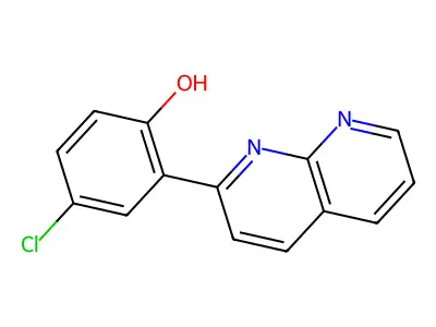 4-Chloro-2-(1,8-naphthyridin-2-YL)phenol structure
