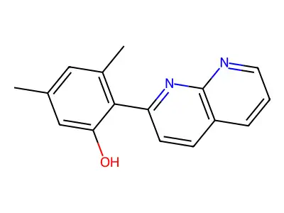3,5-Dimethyl-2-(1,8-naphthyridin-2-YL)phenol structure