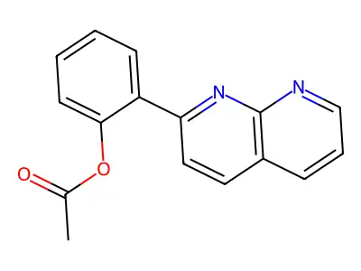 [2-(1,8-Naphthyridin-2-yl)phenyl] acetate structure
