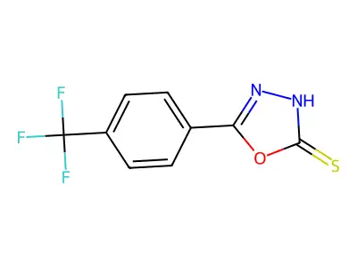 5-[4-(Trifluoromethyl)phenyl]-1,3,4-oxadiazole-2-thiol structure