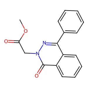 Methyl (1-oxo-4-phenyl-2(1H)-phthalazinyl)acetate structure