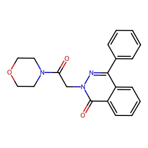 2-(2-Morpholin-4-yl-2-oxoethyl)-4-phenylphthalazin-1-one structure