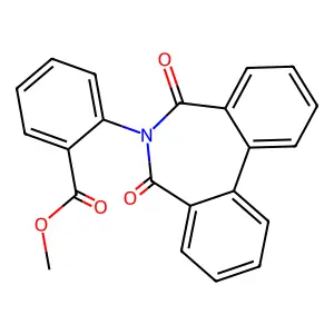 methyl 2-(5,7-dioxo-5,7-dihydro-6H-dibenzo[c,e]azepin-6-yl)benzoate structure