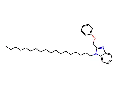 1-octadecyl-2-(phenoxymethyl)-1H-benzimidazole structure