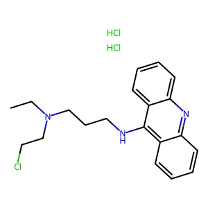 1,3-Propanediamine, N'-9-acridinyl-N-(2-chloroethyl)-N-ethyl-, dihydrochloride structure