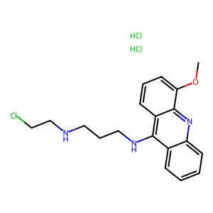 1,3-Propanediamine, N-(2-chloroethyl)-N'-(4-methoxy-9-acridinyl)-, dihydrochloride structure