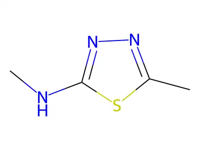 N,5-dimethyl-1,3,4-thiadiazol-2-amine structure