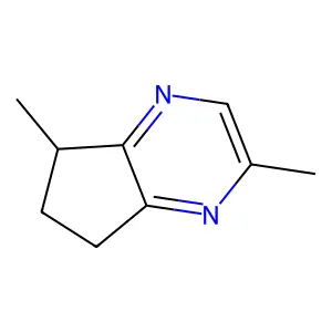 2,5-Dimethyl-6,7-dihydro-5H-cyclopentapyrazine structure