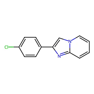 2-(4-Chlorophenyl)imidazo(1,2-a)pyridine structure