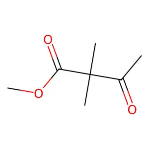 Methyl 2,2-dimethylacetoacetate structure