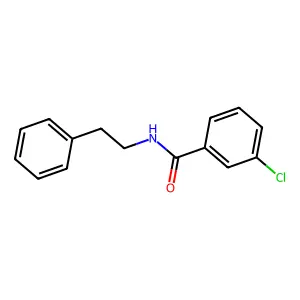 3-chloro-N-(2-phenylethyl)benzamide structure