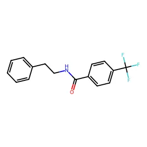 N-(2-phenylethyl)-4-(trifluoromethyl)benzamide structure