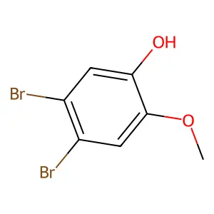 4,5-Dibromo-2-methoxyphenol structure