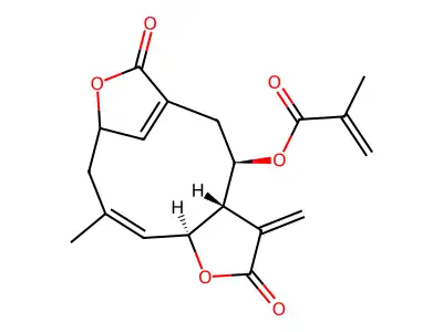 Deoxyelephantopin structure