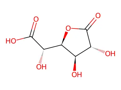 D-Saccharic acid 1,4-lactone structure
