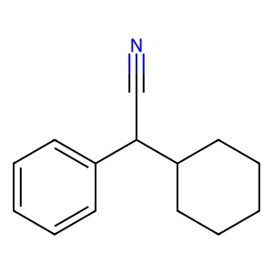 环己基苯基乙腈 structure