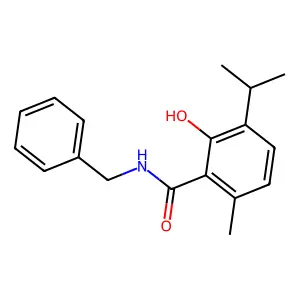 p-Cymene-2-carboxamide, N-benzyl-3-hydroxy- structure