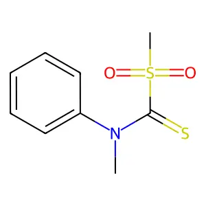 N-甲基-1-甲磺酰基-N-苯基甲硫酰胺 structure