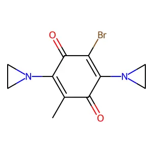 2,5-Bis(aziridin-1-yl)-3-bromo-6-methylcyclohexa-2,5-diene-1,4-dione structure