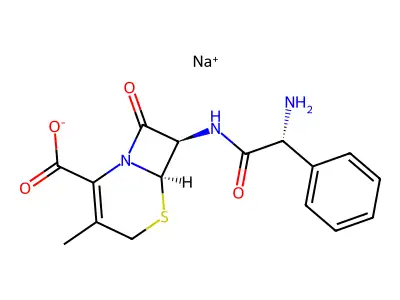 Cephalexin sodium structure