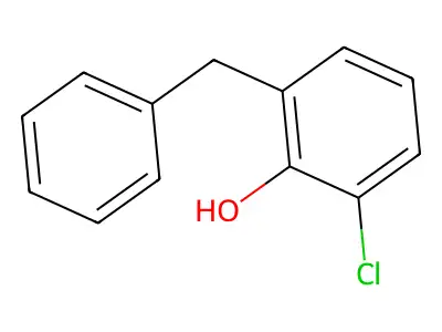 6-Benzyl-2-chlorophenol structure