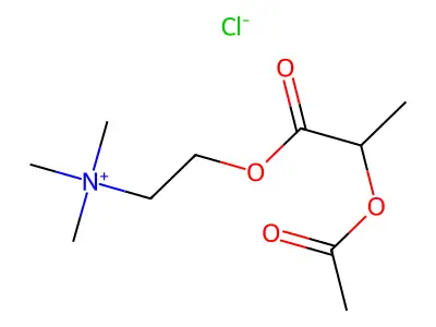 乙酰氧甲基乙酰胆碱氯化物 structure