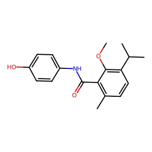 p-Cymene-2-carboxanilide, 4'-hydroxy-3-methoxy- structure
