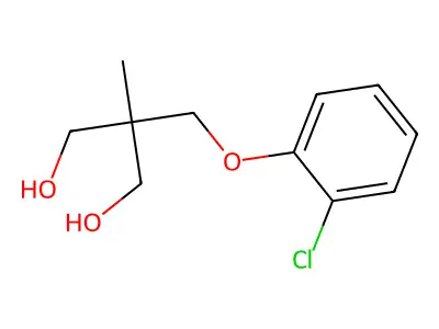 1,3-Propanediol, 2-((o-chlorophenoxy)methyl)-2-methyl- structure