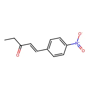1-(4-Nitrophenyl)pent-1-en-3-one structure