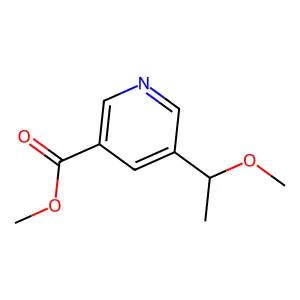 Methyl 5-(1-methoxyethyl)pyridine-3-carboxylate structure