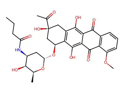 N-Butyryldaunorubicin structure