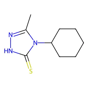 4-cyclohexyl-5-methyl-4H-1,2,4-triazole-3-thiol structure