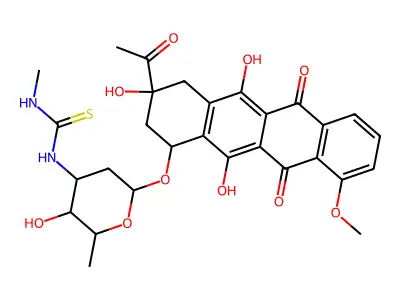 Daunomycin, 3-(3-methyl-2-thio-ureido)- structure