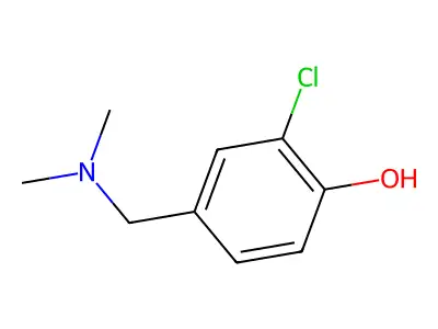 2-Chloro-4-[(dimethylamino)methyl]phenol structure