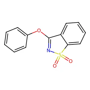 3-苯氧基-1,2-苯并异噻唑1,1-二氧化物 structure